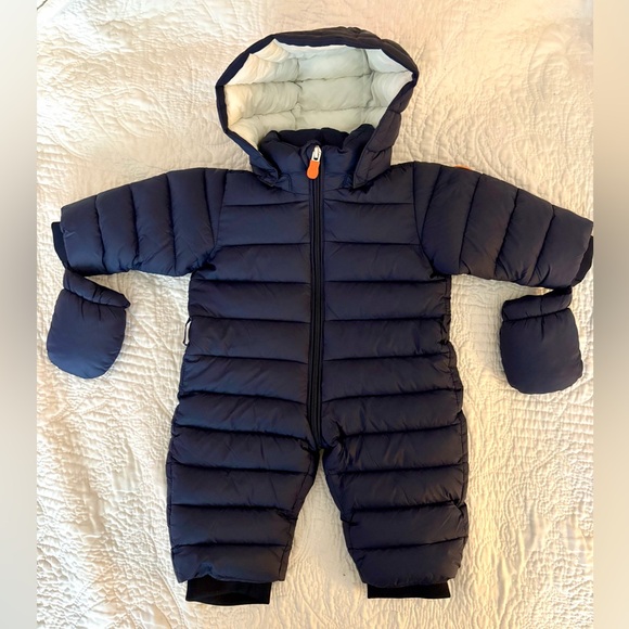 SAVE THE DUCK White and Navy Ultra Light Jacket